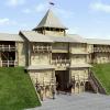 Визуализация проекта реконструкции деревянных Михайловских ворот Древнего Киева X - XII вв.