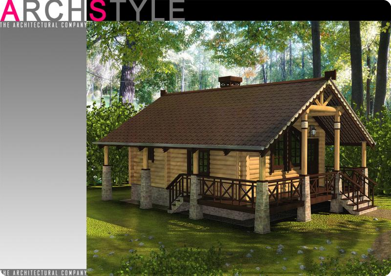 3d модель загородного дома в Подмосковье