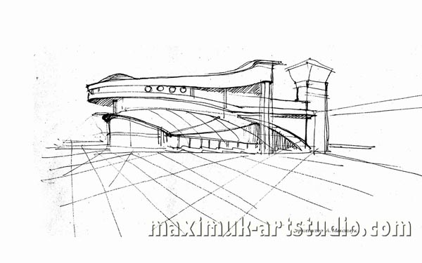 Школа будущего рисунок карандашом 8 класс